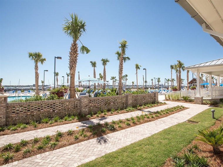 Patio View Guest Rooms at The Beach Club Resort in Charleston