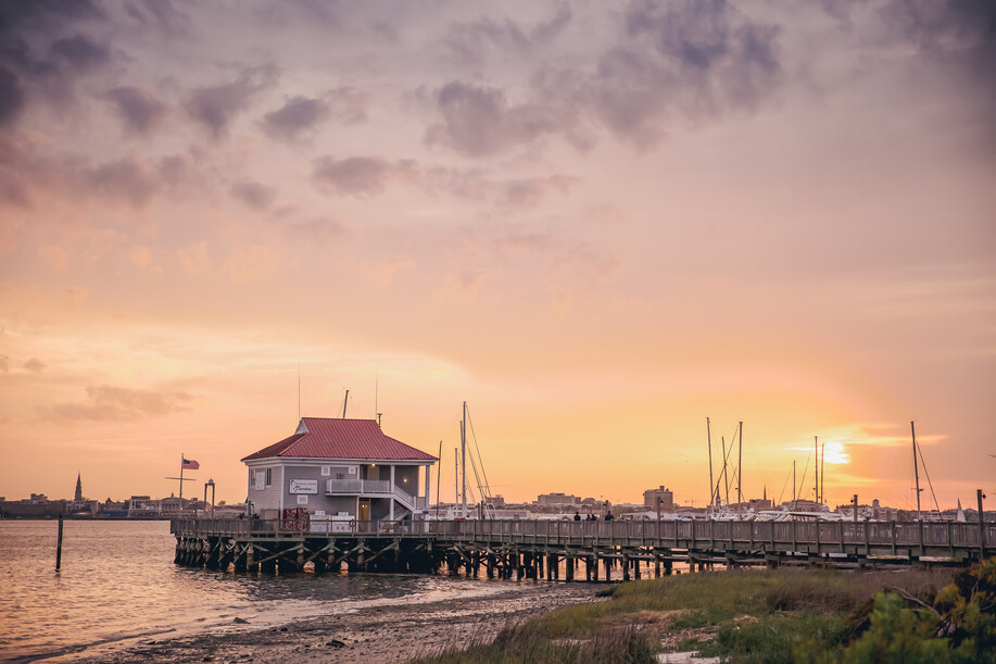a building on a dock